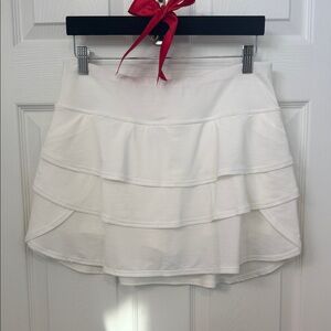 Ideology white tiered skort
